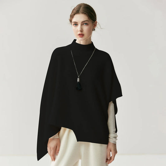 Stadtlinie Damen Kaschmir-Mix Poncho