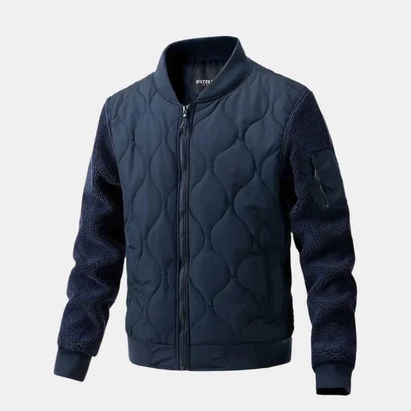 Sherpa Ärmel Gepolsterte Bomberjacke