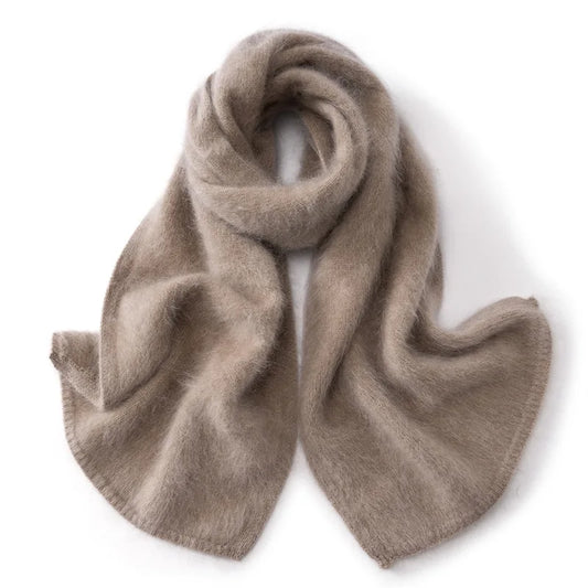 Damen Wollschal schlicht 140x30 cm