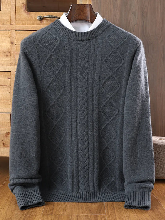 Herren Wollpullover warm und elegant