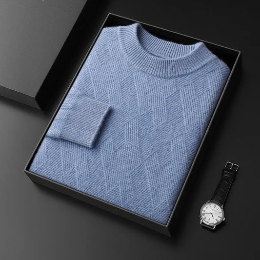 Herren Kaschmir-Mix Pullover warm und modern