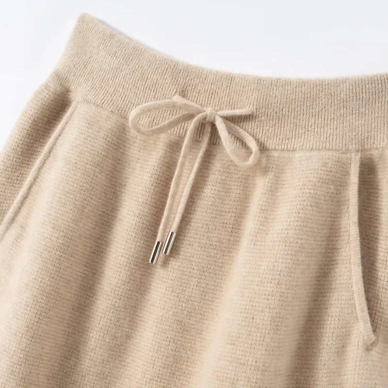 Kaschmir Damen Rock in Midi länge ideal für Herbst und Winter