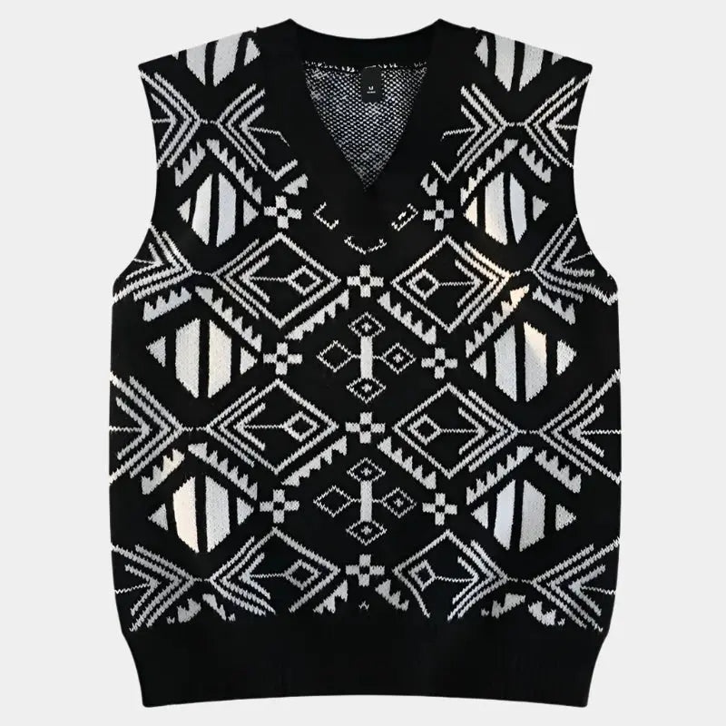 Akademische Retro-Strickweste