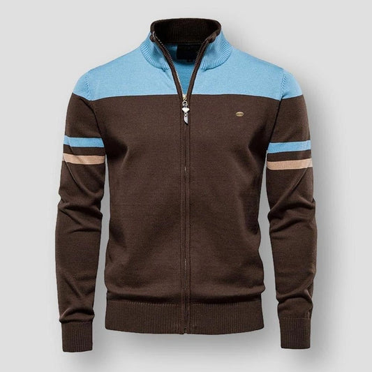 Retro Gestreifte Bomberjacke