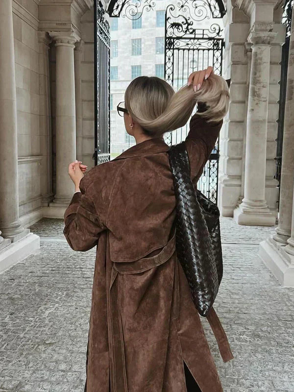 Sophie™ Stylischer Trenchcoat aus Leder
