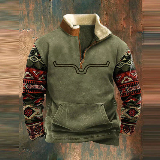 Gisbert – Bequemer Pullover Mit Reissverschluss