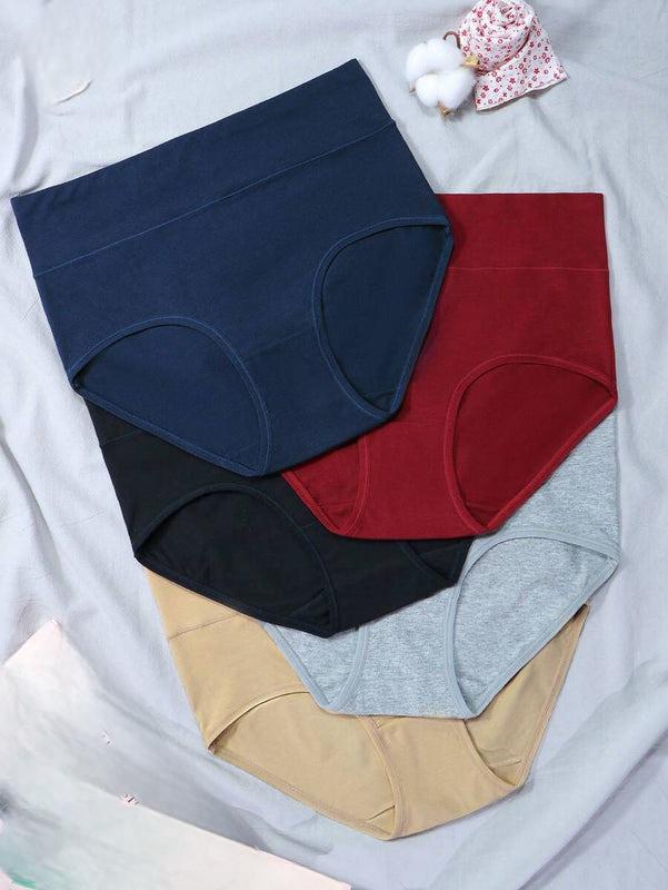 5er-Pack Damen Baumwollslips Mitteltaille
