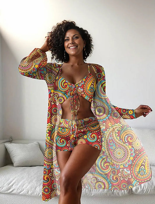 Selira | Badeoutfit mit Musterkunst