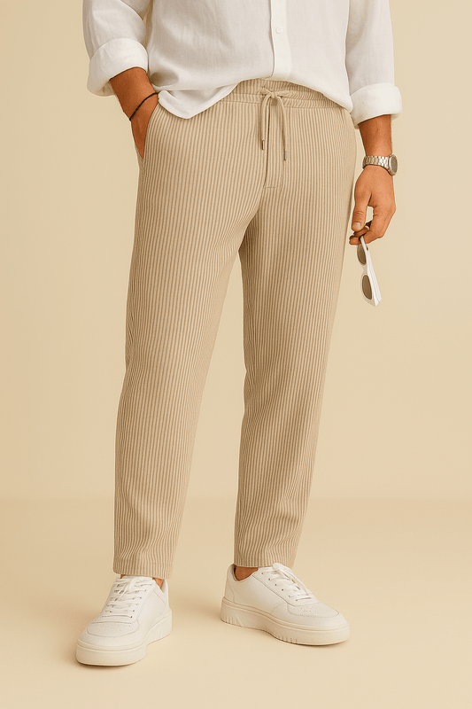 HERBERGER | Herren Hose Jim mit weichem Griff, weiter Form und bequemem Bund