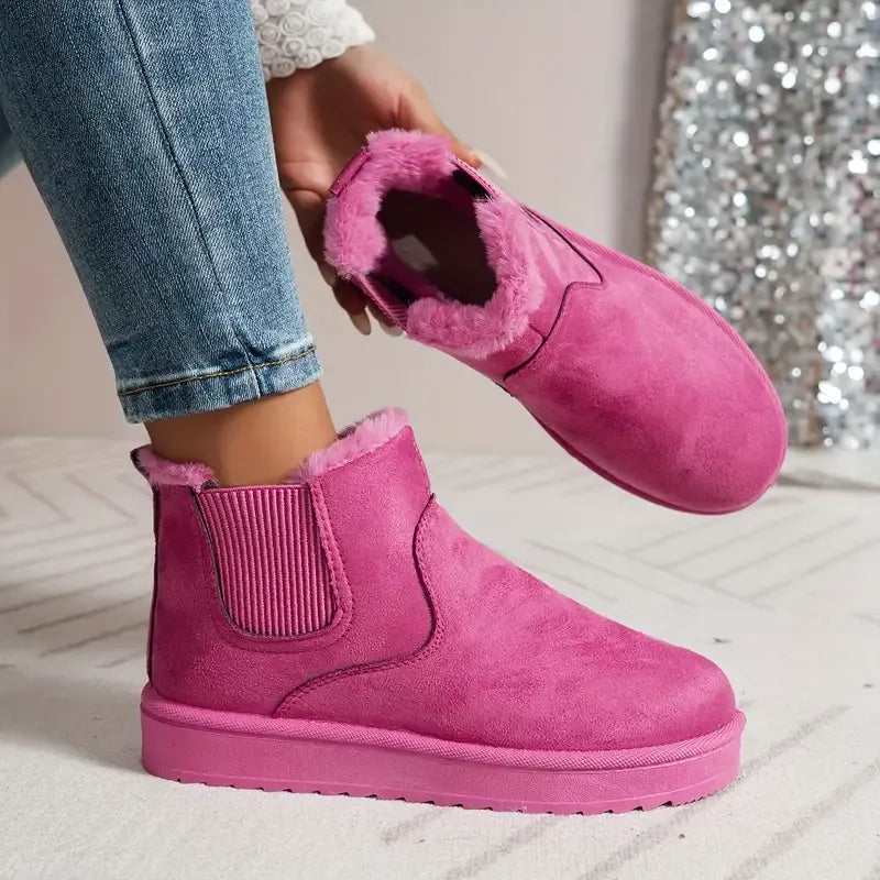 Tatjana™ Leder Boots mit Fleece-Innenfutter