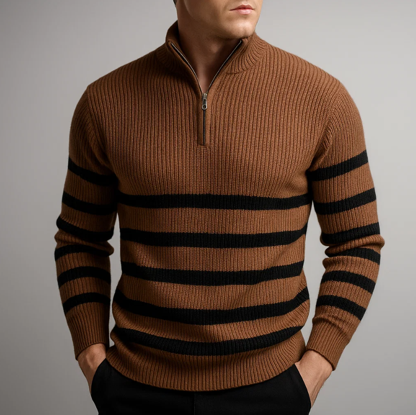 Lamine™ Gerippter Herren Strickpullover