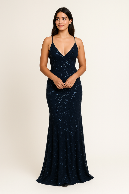 HERBERGER |Atmungsaktiv und Stilvolles Damen Paillettenkleid für festliche Anlässe