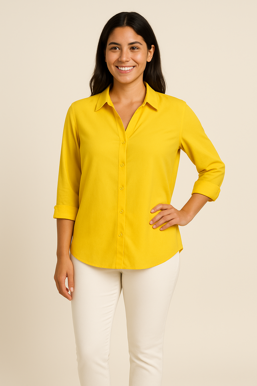 HERBERGER | Damen Bluse mit Seidenglanz aus Baumwolle für  Büro oder Freizeit
