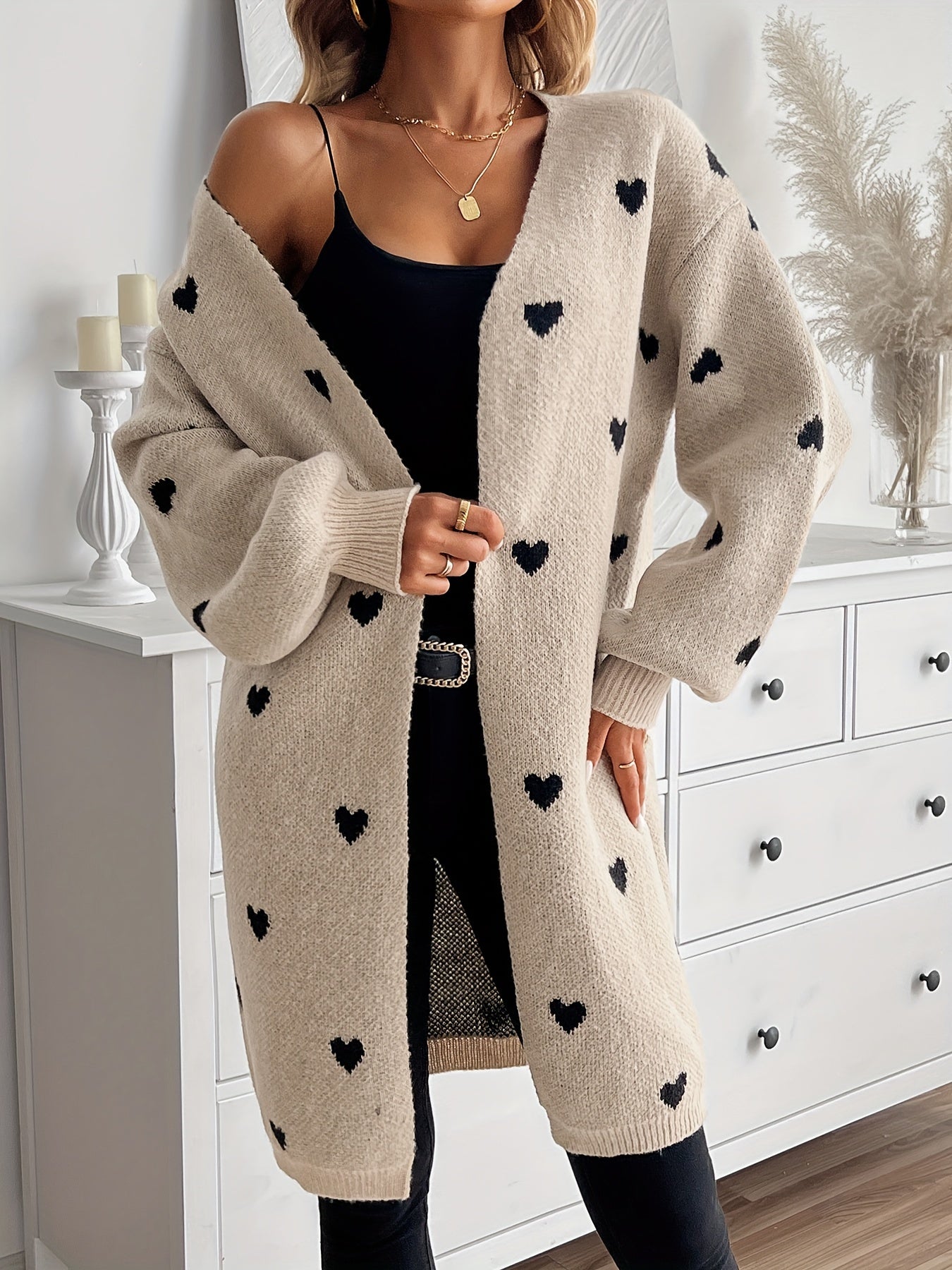 Ava Damen Herz Cardigan