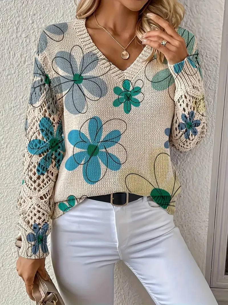 Marzena Eleganter Langarm Pullover