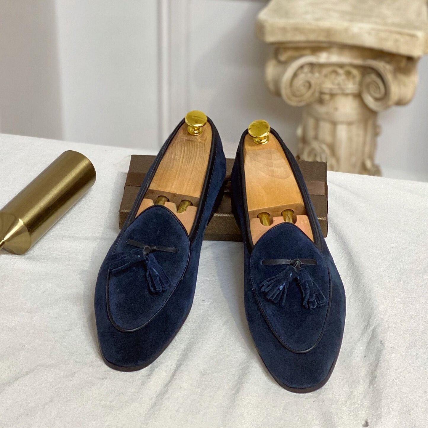 Monte-Carlo Yacht Loafers aus Wildleder mit Quasten