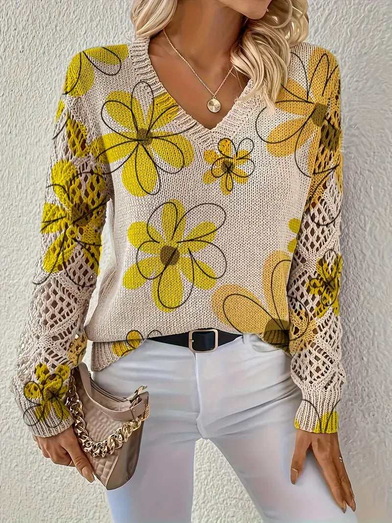 Marzena Eleganter Langarm Pullover