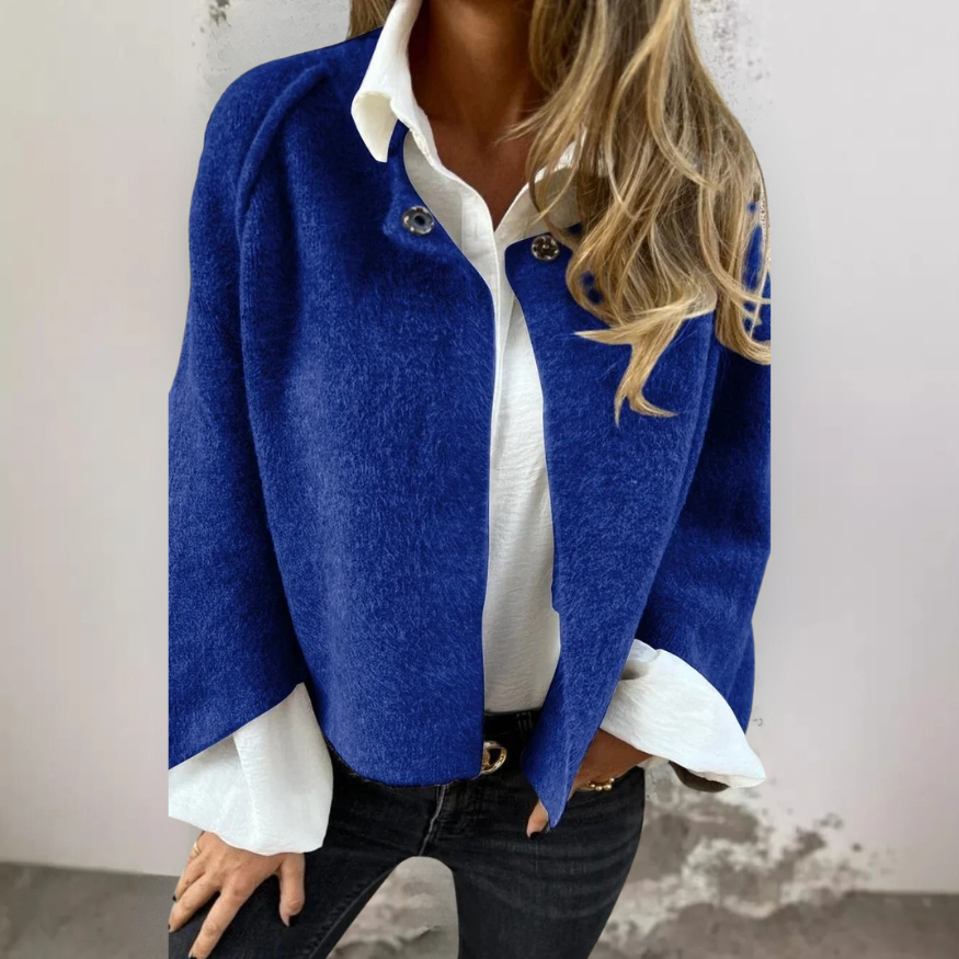 Henrike™ Wollmantel mit Rundhalsausschnitt
