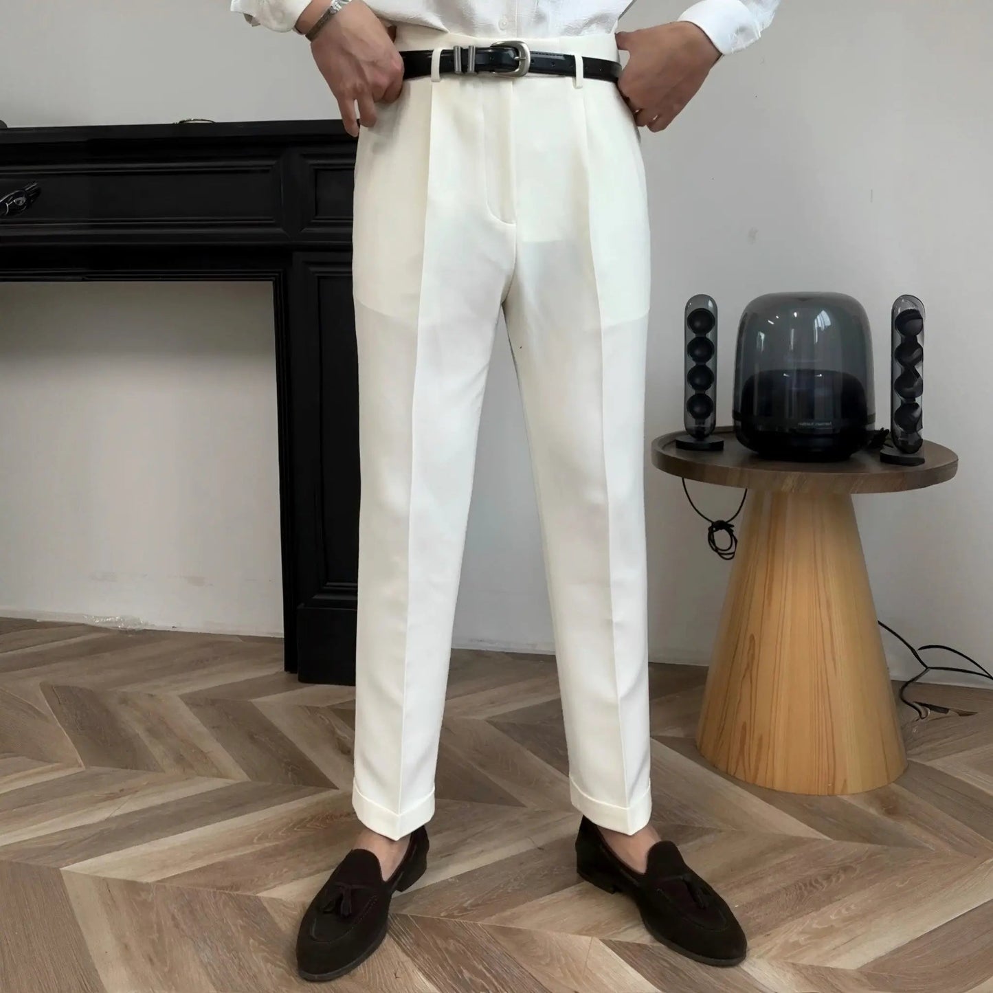 Klassische Hollywood Hose (mit Gürtel)