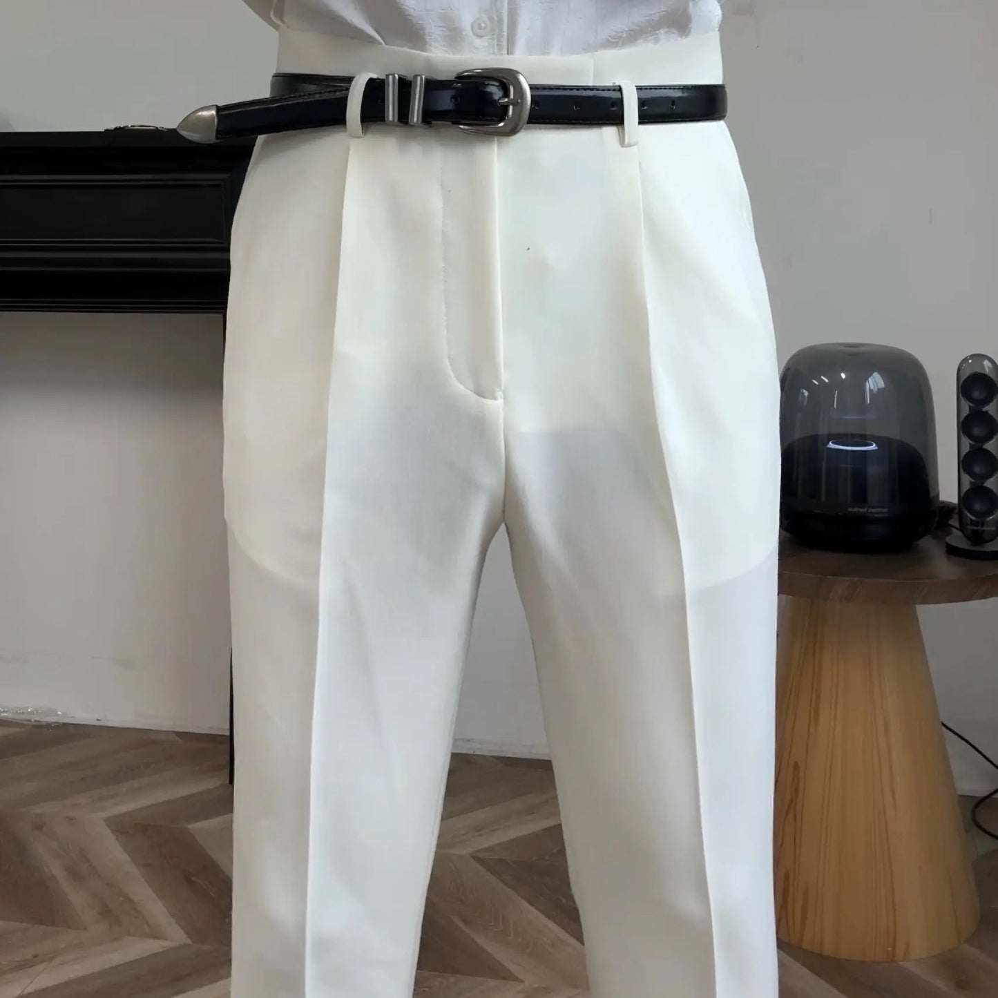 Klassische Hollywood Hose (mit Gürtel)